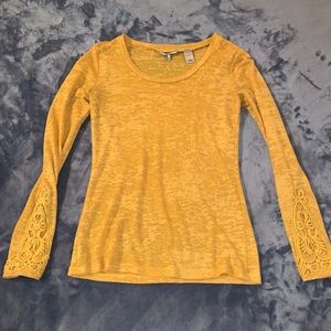 Boho Mustard Yellow Thin Top